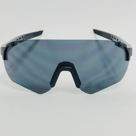 Men Sports Sunglasses Fashion Designer Retro Black Lens Outdoor Driving Running - Picture 3 of 3